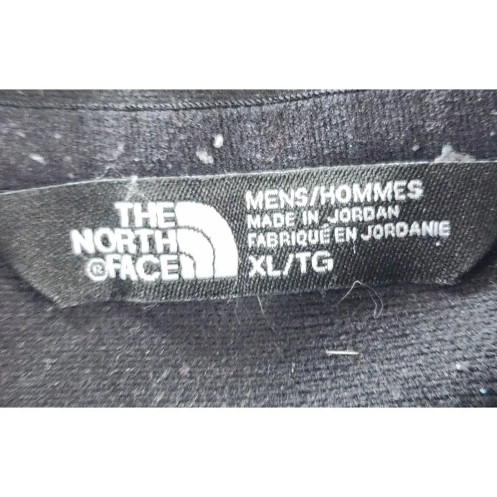 The North Face 1/4 Zip Black Long Sleeve Shirt Men's‎ XL